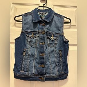 Woman’s “Moto Jeans” Blue Jean Vest - Size US S